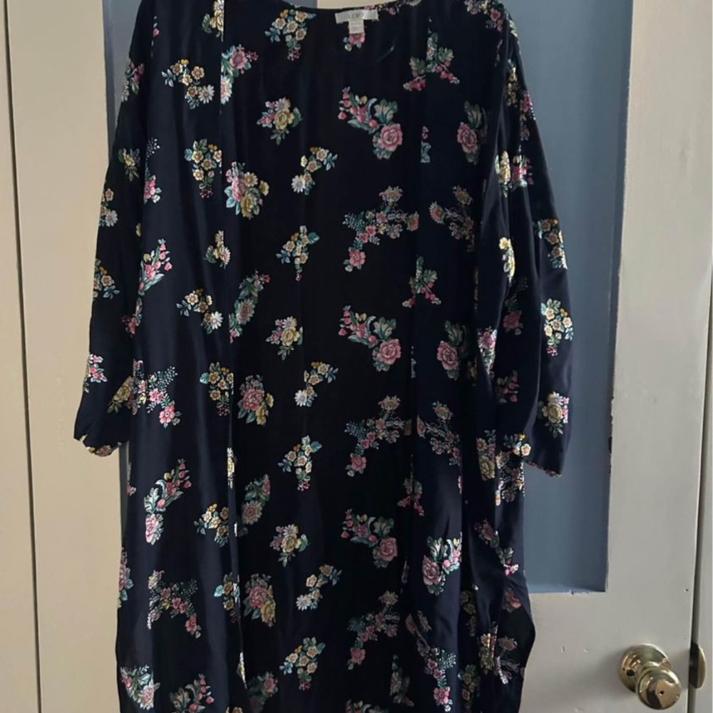 Loft Navy/Floral Kimono